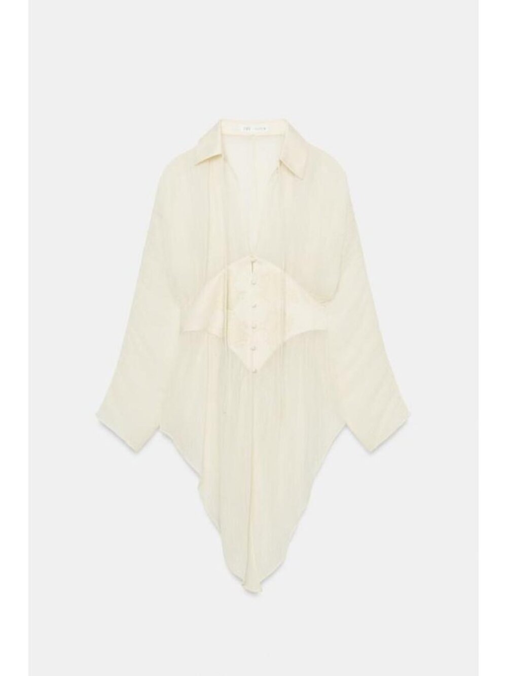 ZARA ZW COLLECTION GEORGETTE LACE BLOUSE